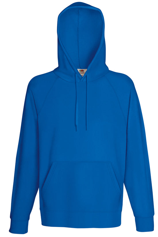 Mens Lightweight Hooded Sweatshirt with Raglan Sleeves