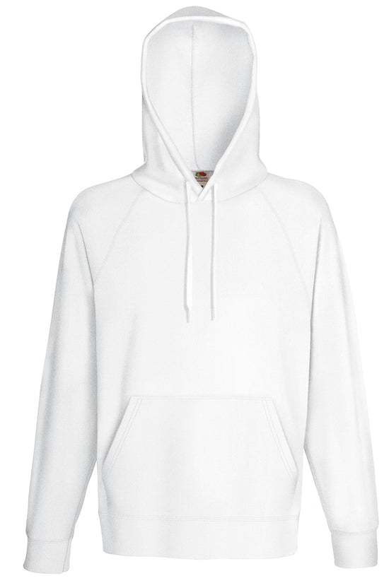Mens Lightweight Hooded Sweatshirt with Raglan Sleeves