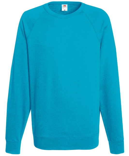 Mens Lightweight Raglan Sweatshirt Fruit of the Loom Sweatshirts