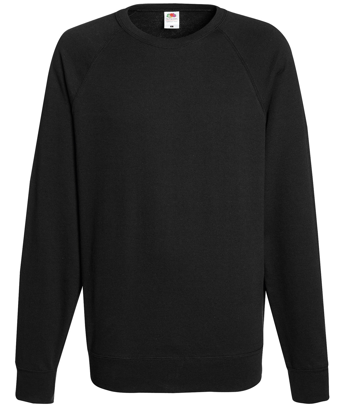 Mens Lightweight Raglan Sweatshirt Fruit of the Loom Sweatshirts