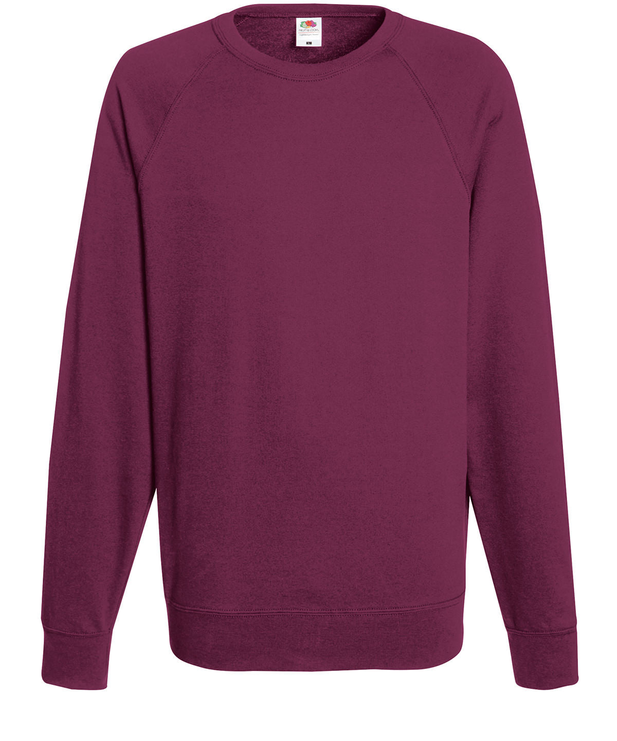 Mens Lightweight Raglan Sweatshirt Fruit of the Loom Sweatshirts