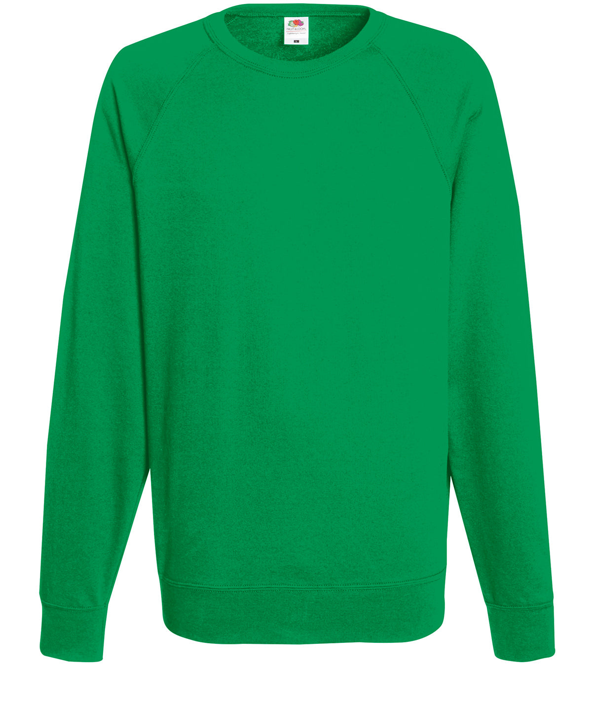 Mens Lightweight Raglan Sweatshirt Fruit of the Loom Sweatshirts