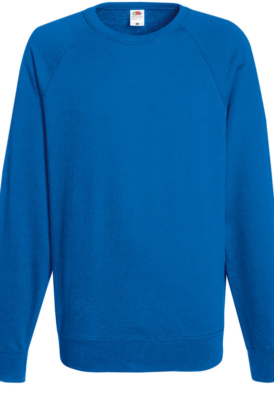Mens Lightweight Raglan Sweatshirt Fruit of the Loom Sweatshirts