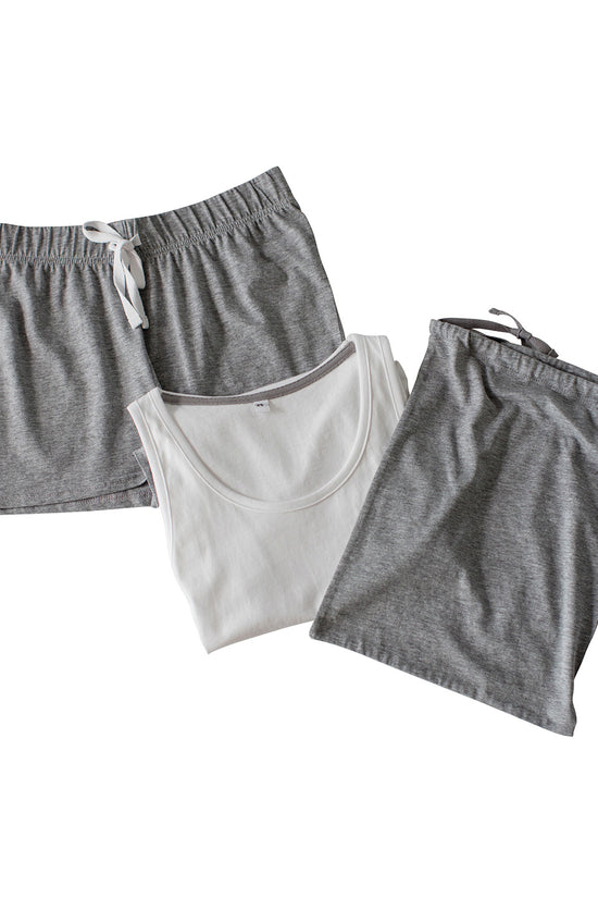 Womens Short Pyjama Set with Matching Bag