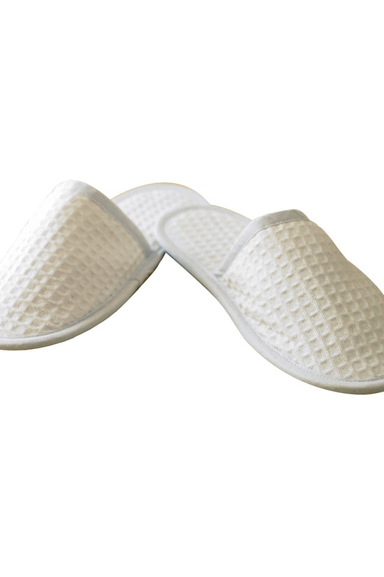 Waffle Mule Slippers Unisex Adult Homewares Towelling Gift