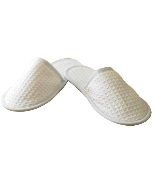 Waffle Mule Slippers Unisex Adult Homewares Towelling Gift