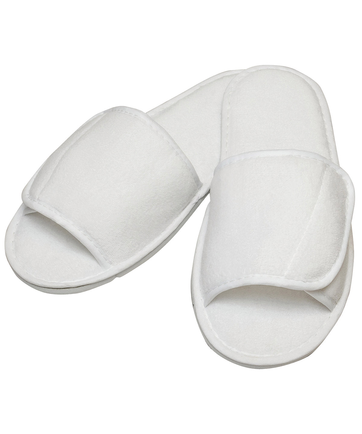Adjustable Open Toe Slippers with Hook and Loop Fastening