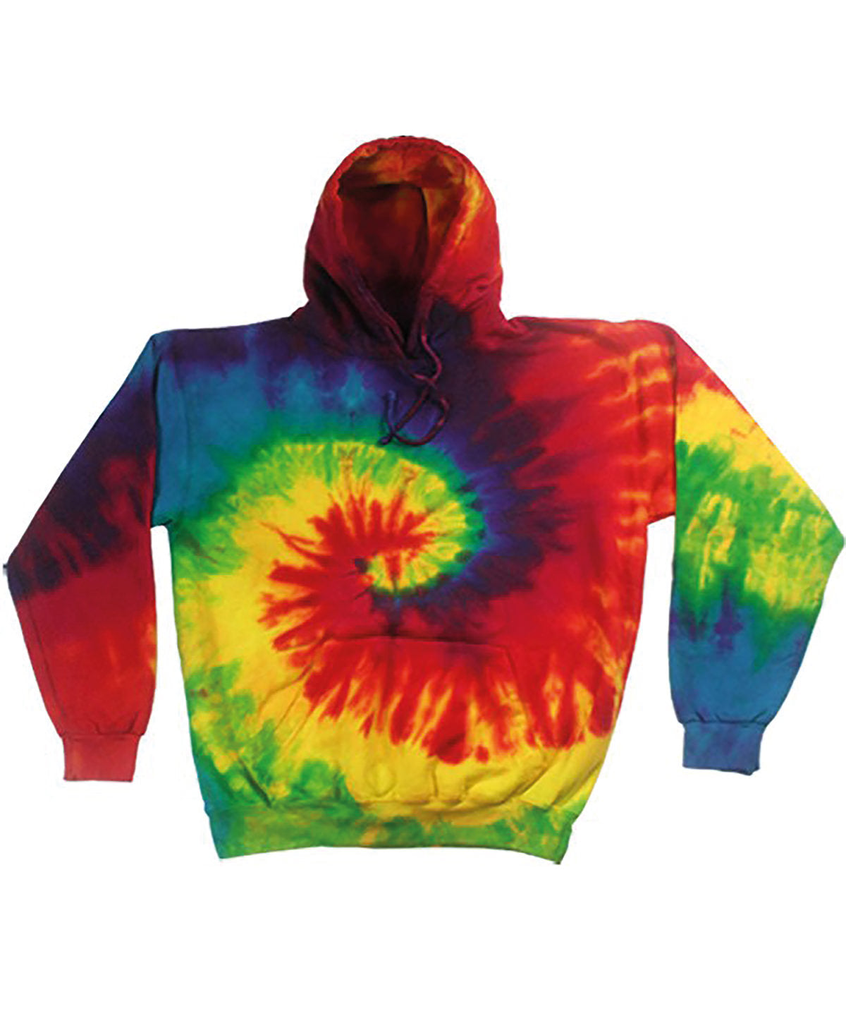 Colortone Rainbow TieDye Hoodie Unisex Adult Hoodie