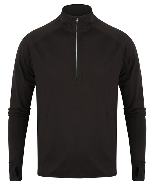 Tombo Longsleeved Zip Top Sports Overtops for Men
