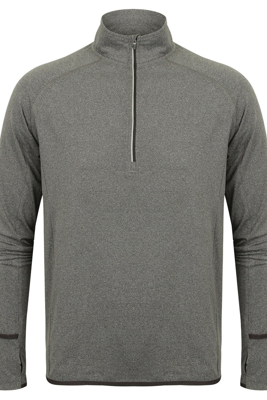 Tombo Longsleeved Zip Top Sports Overtops for Men