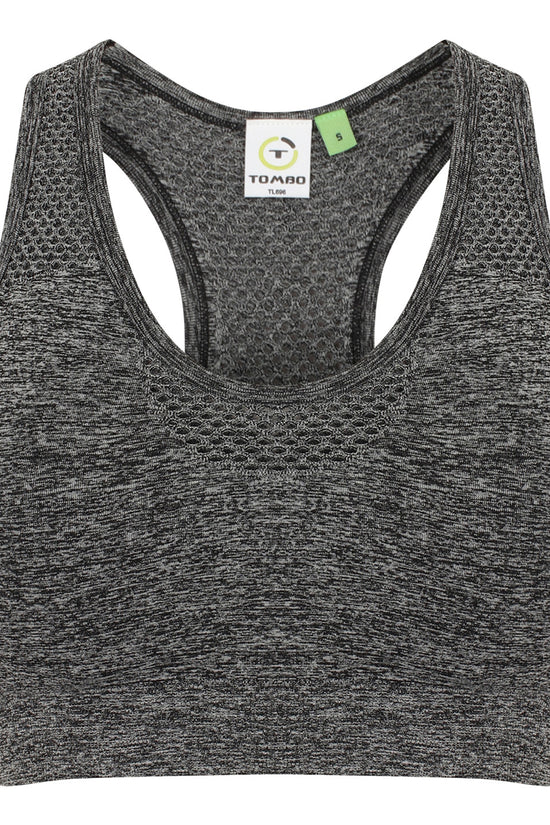 Tombo Womens Seamless Sports Bra with Mesh Inserts