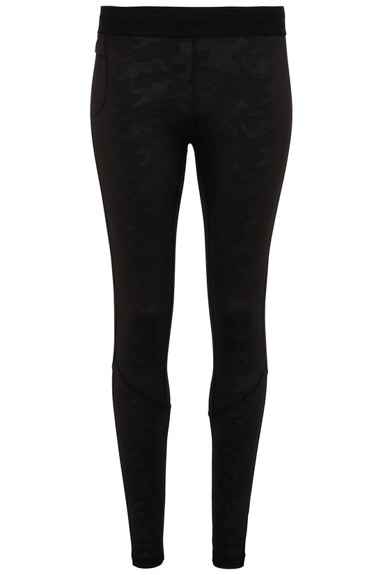 Mens Camo Training Leggings with Wide Elastic Waistband