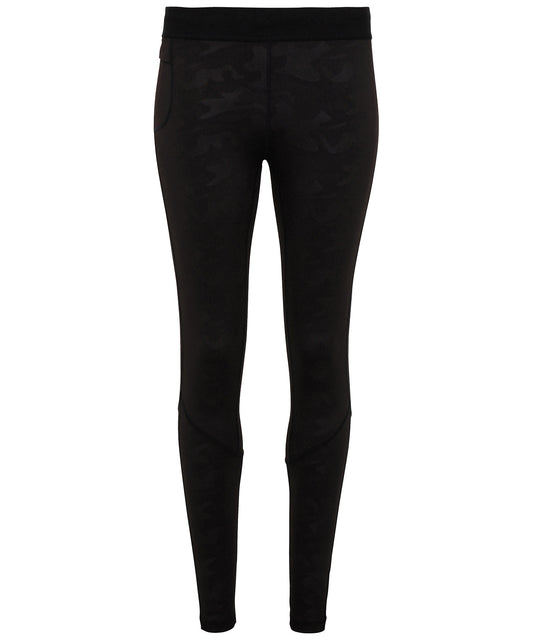 Mens Camo Training Leggings with Wide Elastic Waistband