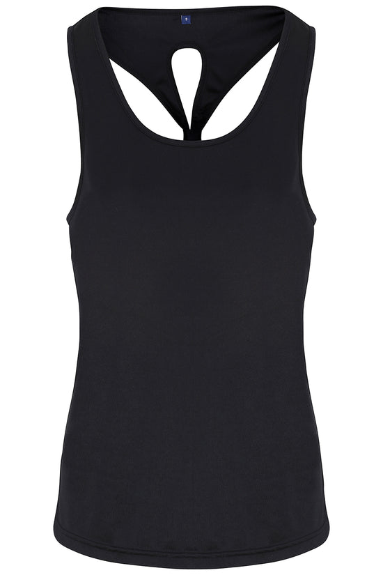 TriDri Womens Yoga Knot Vest with Wicking Fabric