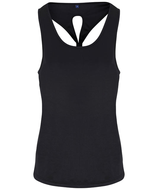 TriDri Womens Yoga Knot Vest with Wicking Fabric