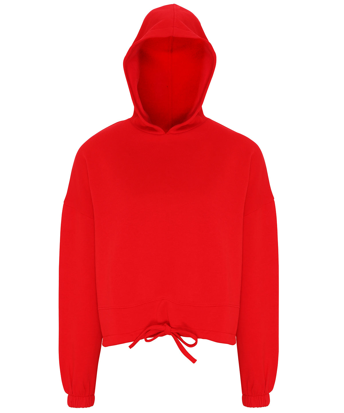 TriDri Cropped Oversize Hoodie for Women Drawcord Waist