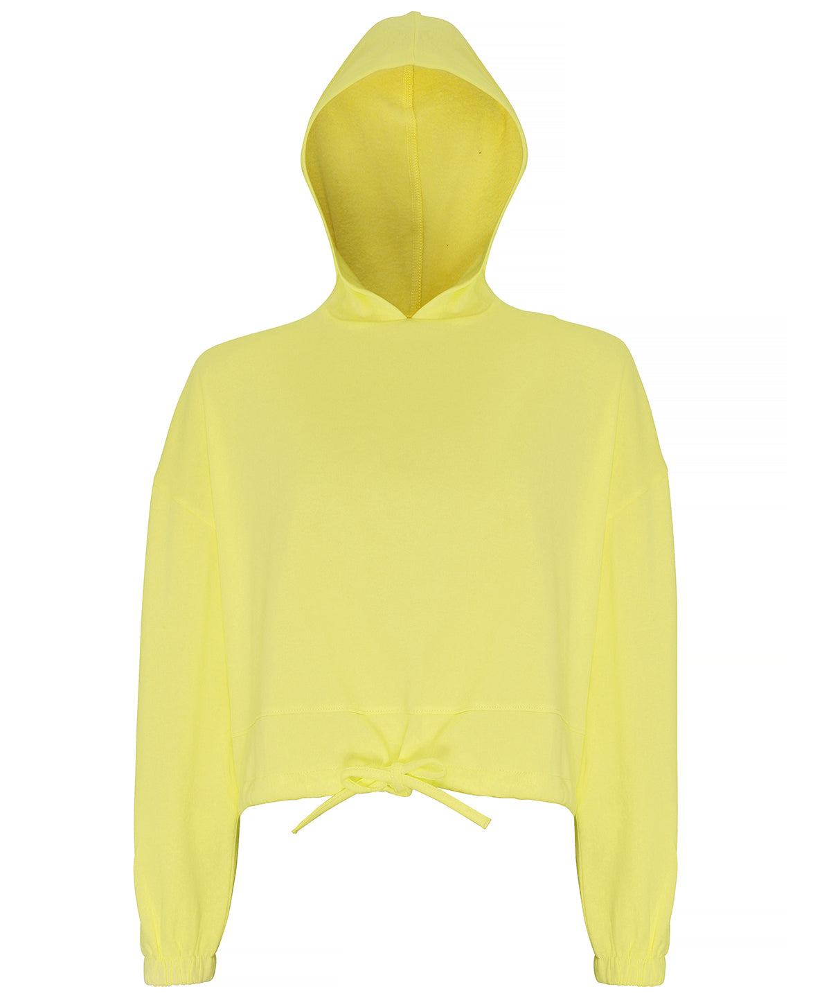 TriDri Cropped Oversize Hoodie for Women Drawcord Waist
