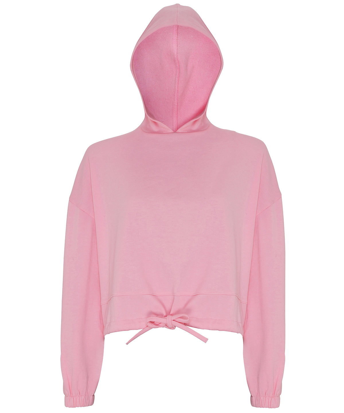 TriDri Cropped Oversize Hoodie for Women Drawcord Waist