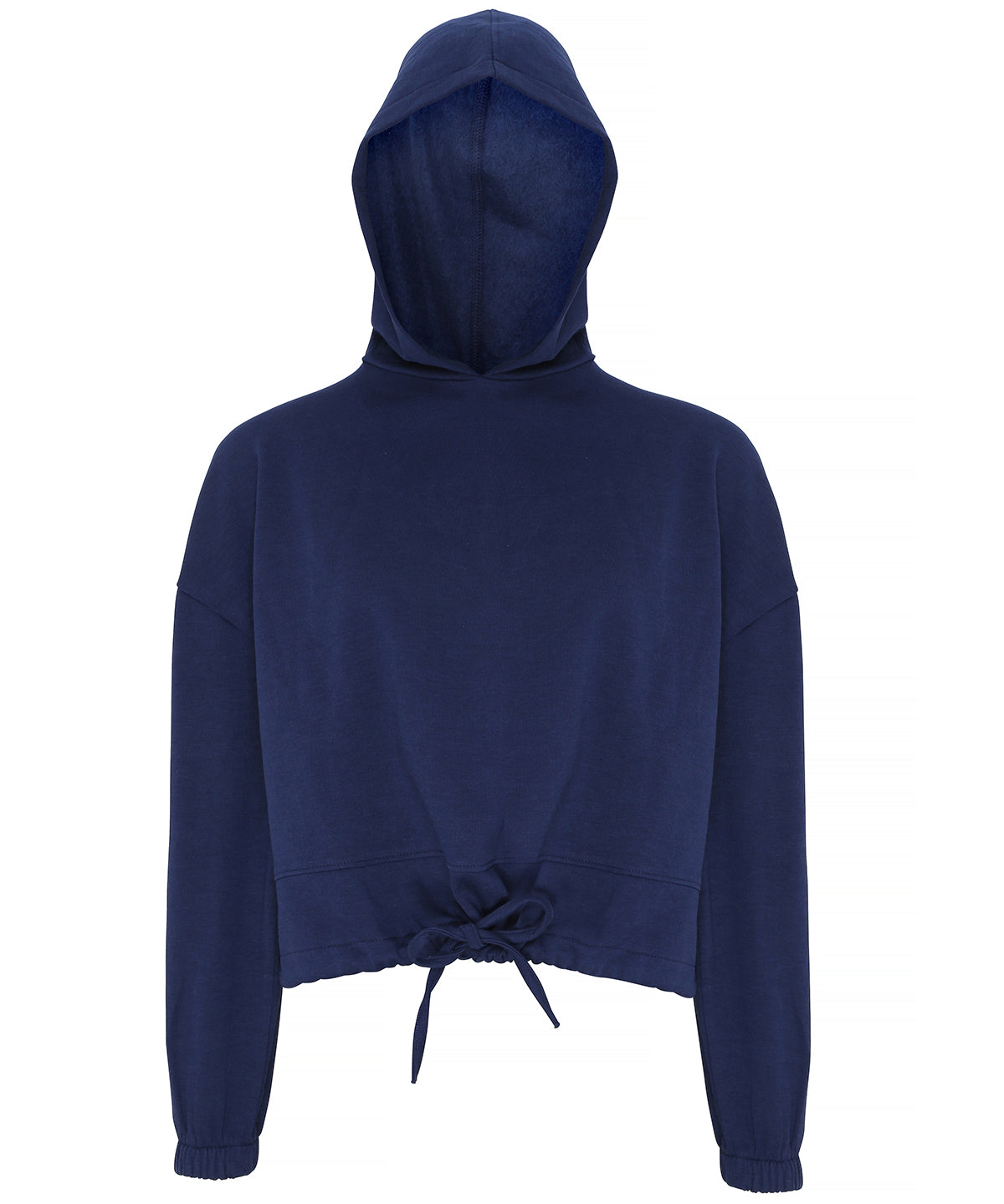 TriDri Cropped Oversize Hoodie for Women Drawcord Waist