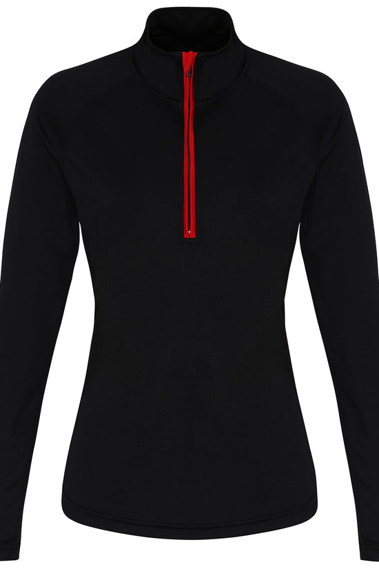TriDri Womens 14 Zip Performance Sports Overtop Lightweight MoistureWicking