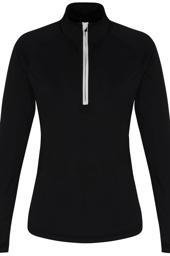 TriDri Womens 14 Zip Performance Sports Overtop Lightweight MoistureWicking