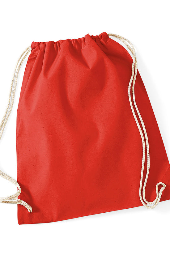 Westford Mill Cotton Gymsac Bag Unisex Adult Luggage in Pastel Colors
