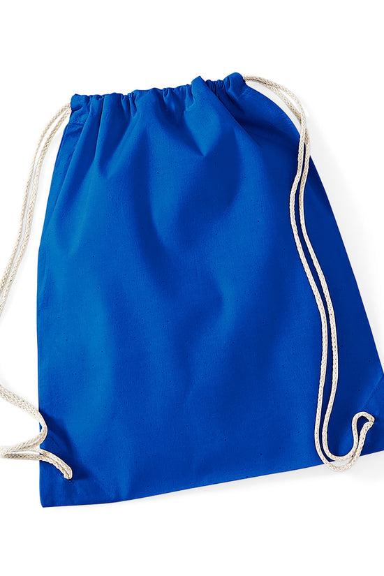 Westford Mill Cotton Gymsac Bag Unisex Adult Luggage in Pastel Colors
