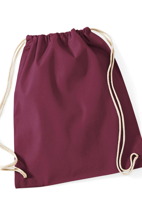 Westford Mill Cotton Gymsac Bag Unisex Adult Luggage in Pastel Colors