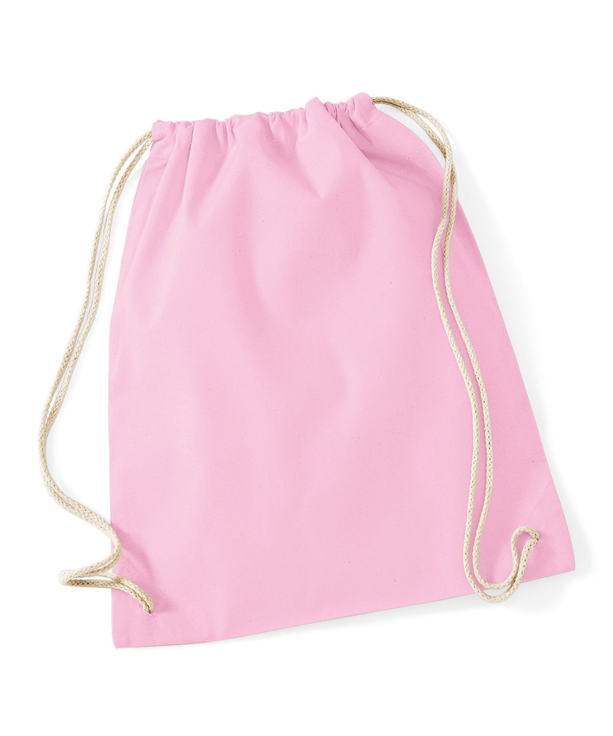 Westford Mill Cotton Gymsac Bag Unisex Adult Luggage in Pastel Colors