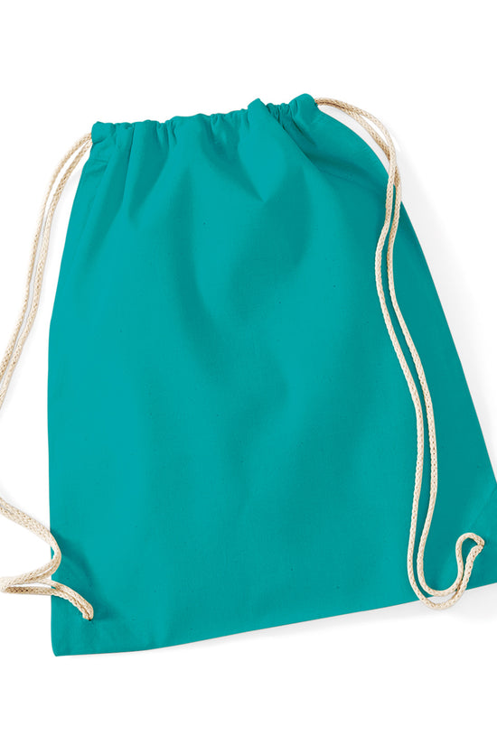 Westford Mill Cotton Gymsac Bag Unisex Adult Luggage in Pastel Colors