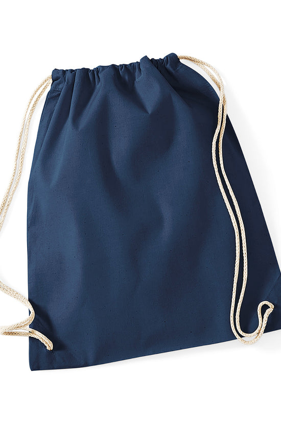 Westford Mill Cotton Gymsac Bag Unisex Adult Luggage in Pastel Colors