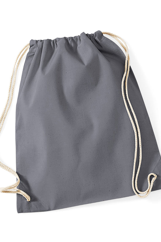 Westford Mill Cotton Gymsac Bag Unisex Adult Luggage in Pastel Colors