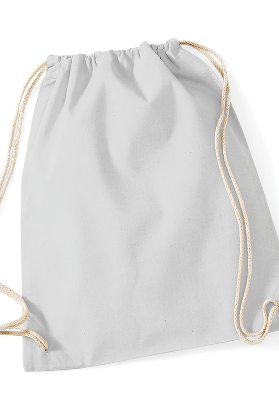 Westford Mill Cotton Gymsac Bag Unisex Adult Luggage in Pastel Colors