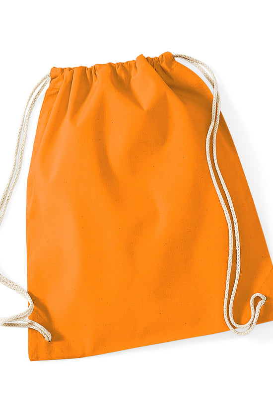 Westford Mill Cotton Gymsac Bag Unisex Adult Luggage in Pastel Colors