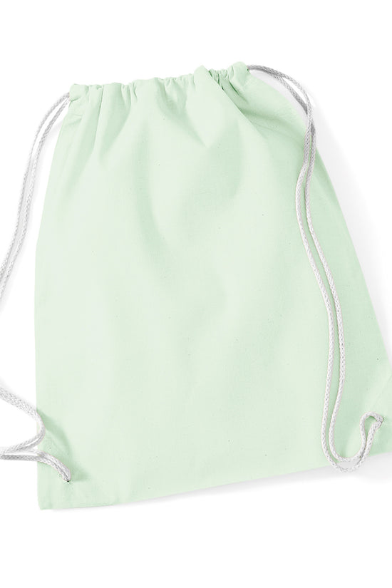 Westford Mill Cotton Gymsac Bag Unisex Adult Luggage in Pastel Colors