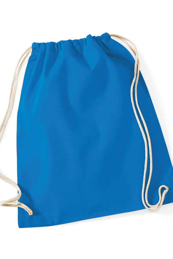 Westford Mill Cotton Gymsac Bag Unisex Adult Luggage in Pastel Colors