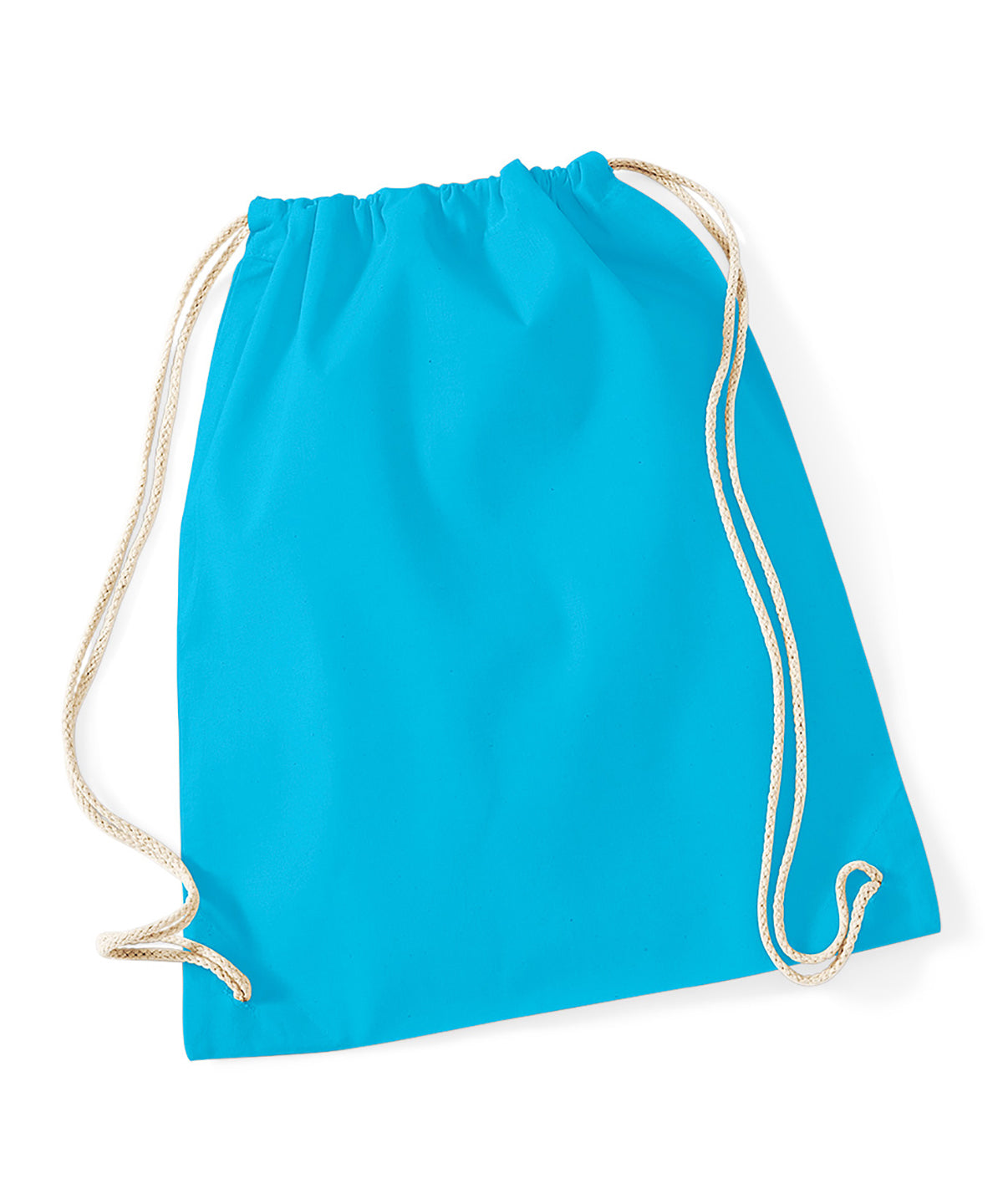 Westford Mill Cotton Gymsac Bag Unisex Adult Luggage in Pastel Colors