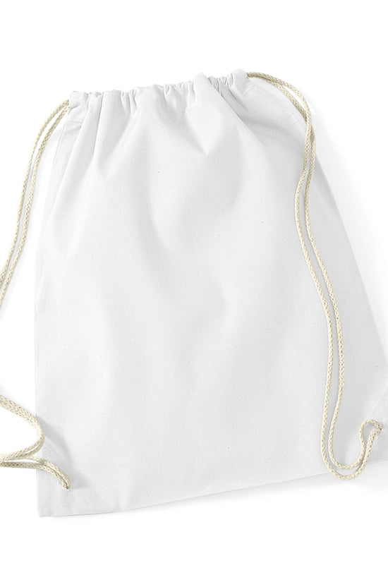 Westford Mill Cotton Gymsac Bag Unisex Adult Luggage in Pastel Colors