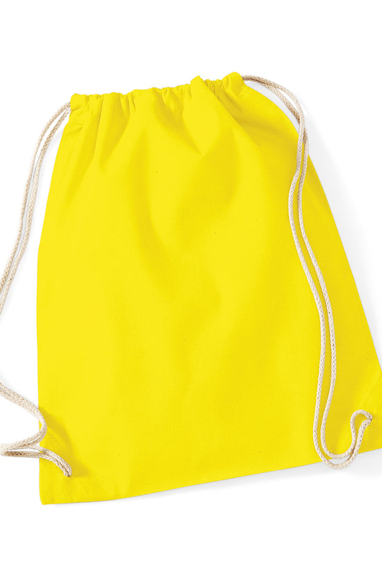 Westford Mill Cotton Gymsac Bag Unisex Adult Luggage in Pastel Colors