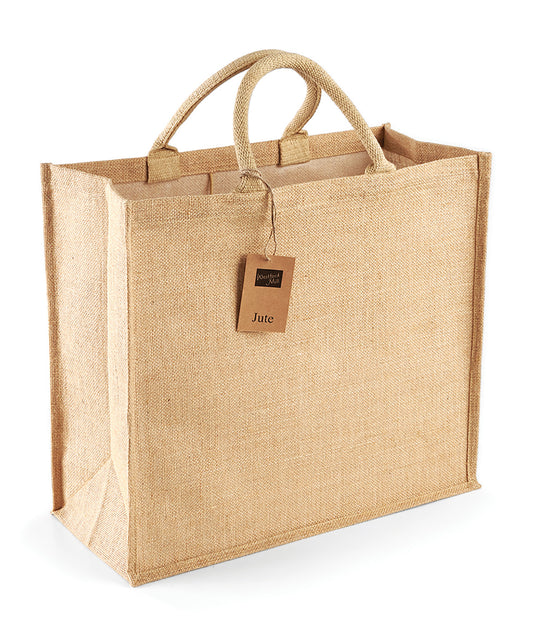 Westford Mill Jute Jumbo Shopper Bag Unisex Adult Luggage