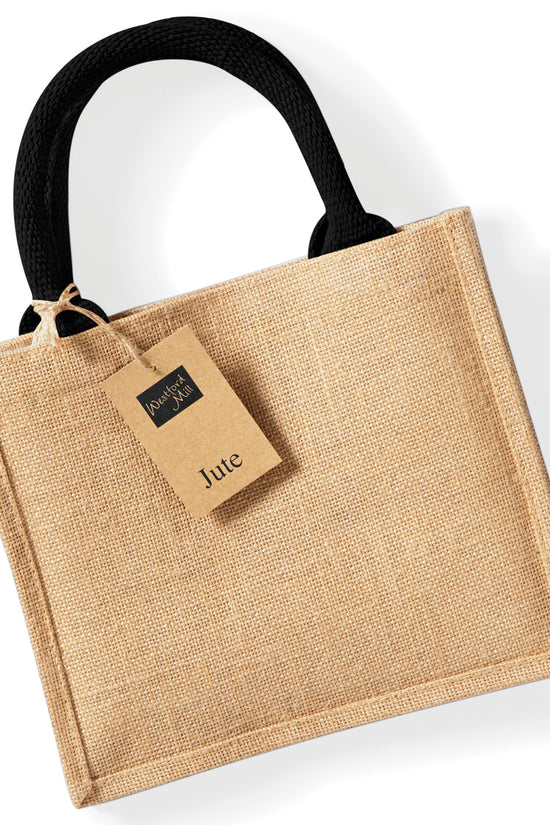 EcoFriendly Westford Mill Jute Mini Gift Bag for Unisex Adults