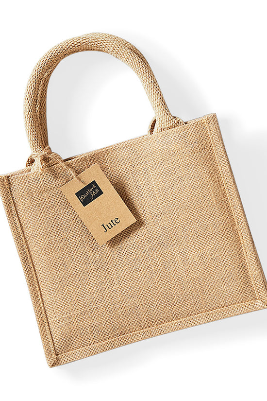 EcoFriendly Westford Mill Jute Mini Gift Bag for Unisex Adults