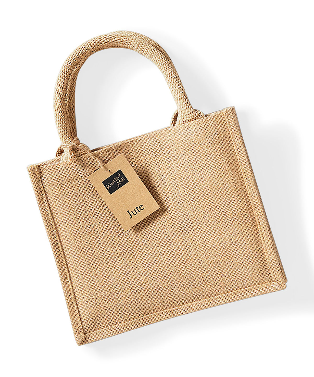 EcoFriendly Westford Mill Jute Mini Gift Bag for Unisex Adults