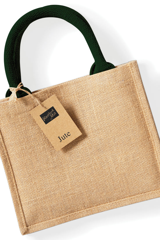 EcoFriendly Westford Mill Jute Mini Gift Bag for Unisex Adults