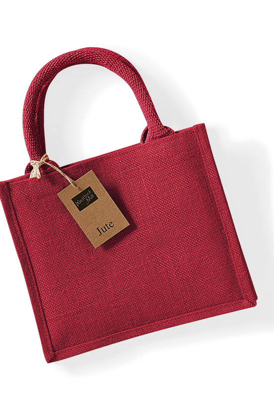 EcoFriendly Westford Mill Jute Mini Gift Bag for Unisex Adults