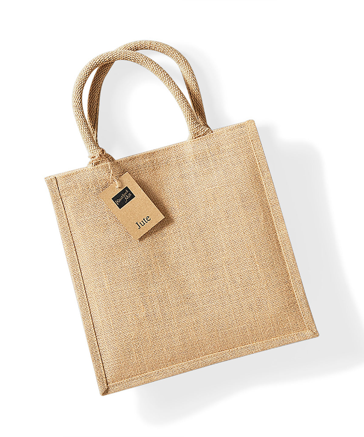 Stylish Westford Mill Jute Midi Tote Bag for Adults in 2 Colors