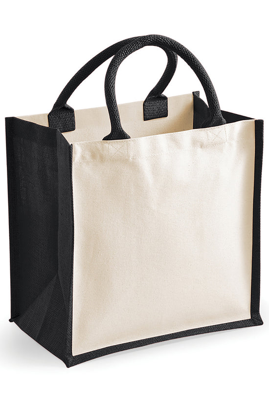Westford Mill Midi Jute Tote Bag EcoFriendly Stylish