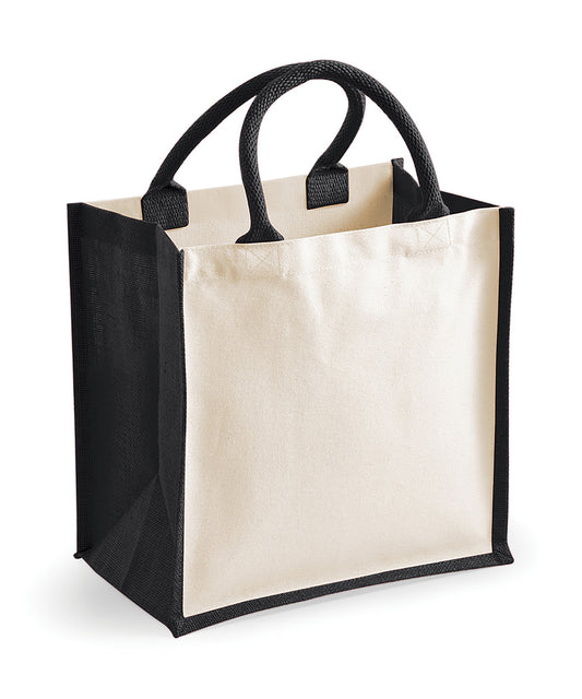 Westford Mill Midi Jute Tote Bag EcoFriendly Stylish