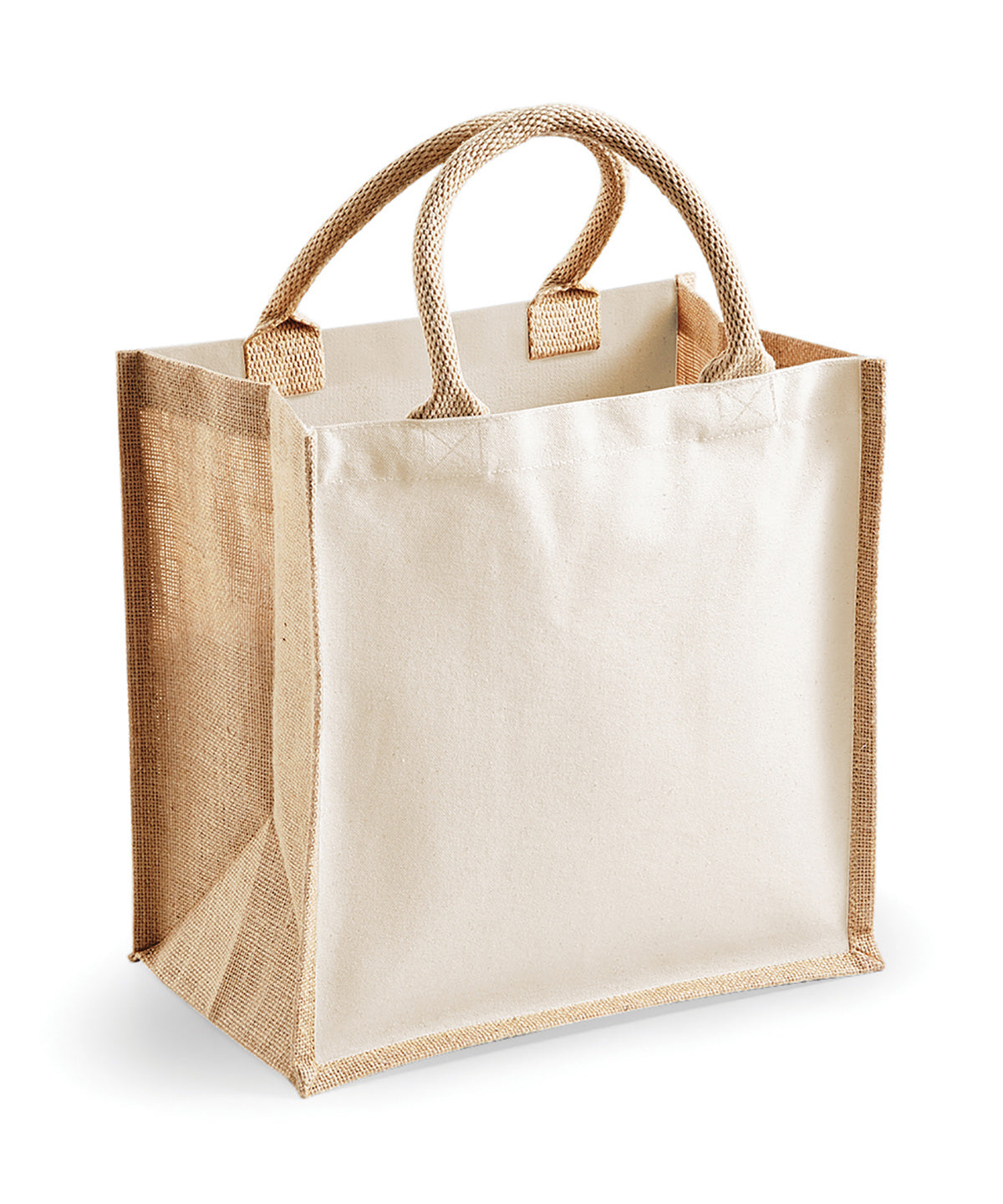Westford Mill Midi Jute Tote Bag EcoFriendly Stylish