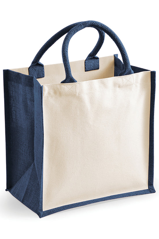 Westford Mill Midi Jute Tote Bag EcoFriendly Stylish